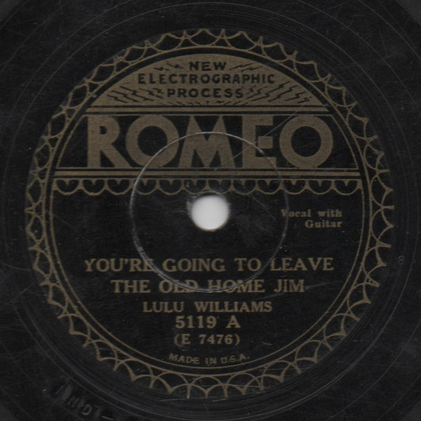 descargar álbum Lulu Williams - Youre Going To Leave The Old Home Jim Careless Love Blues