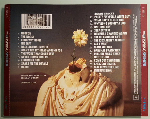 The Offspring – Splinter (2003, CD) - Discogs