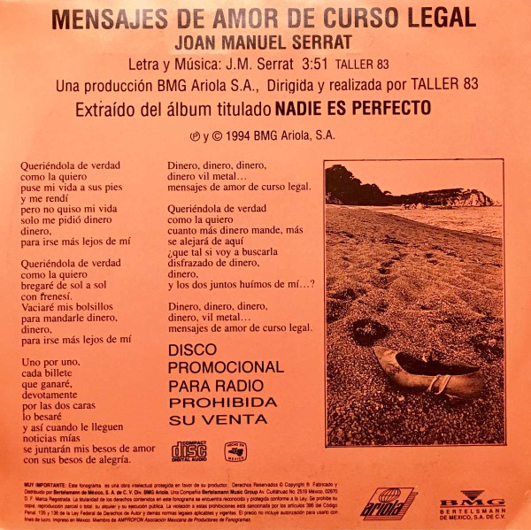 Album herunterladen Joan Manuel Serrat - Mensajes De Amor De Curso Legal