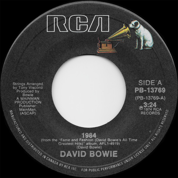 David Bowie – 1984 (1984, Vinyl) - Discogs