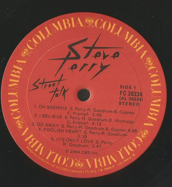 Steve Perry - Street Talk | Columbia (FC 39334) - 3