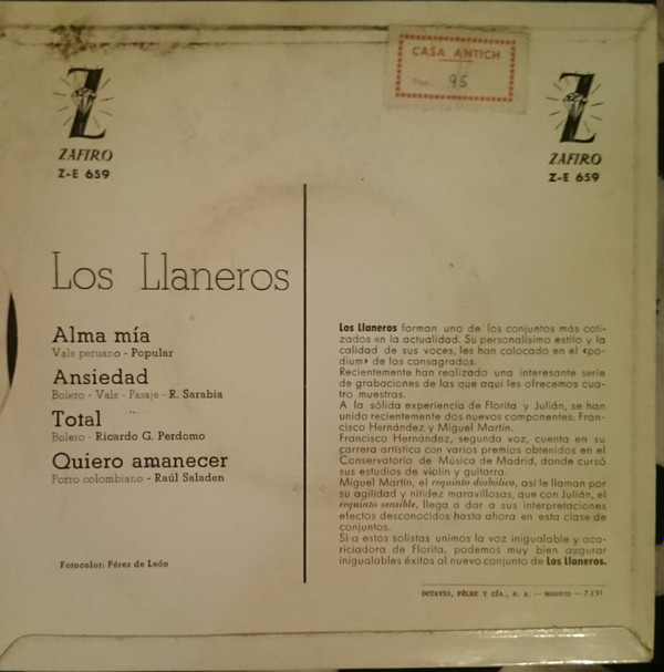 télécharger l'album Los Llaneros - Total Quiero Amanecer Ansiedad Alma Mía