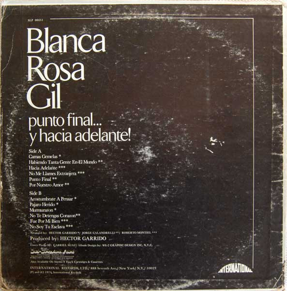 descargar álbum Blanca Rosa Gil - Punto AparteY Hacia Adelante