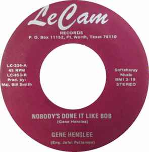 Gene Henslee - Nobody's Done It Like Bob / If You album cover