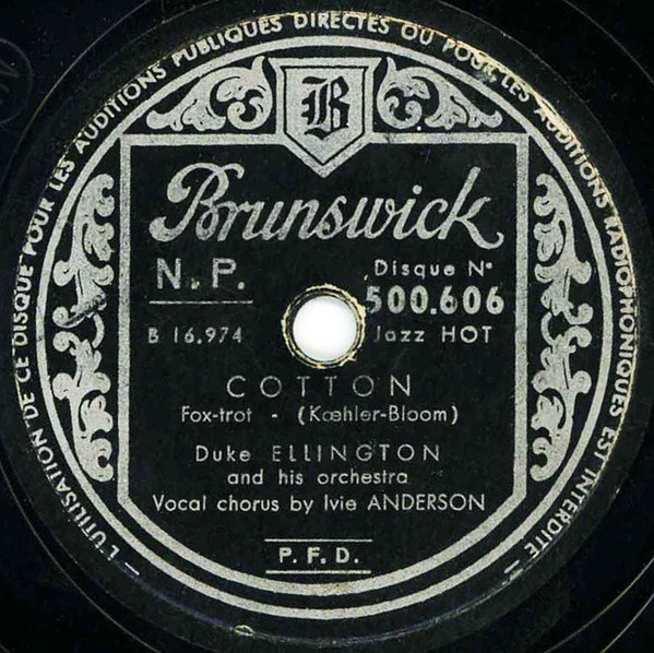 DUKE ELLINGTON & HIS ORCHESTRA /MARGIE-SLOW / COTTON（Columbia DO-1484)　SP盤　78RPM 　JAZZ 《豪盤》