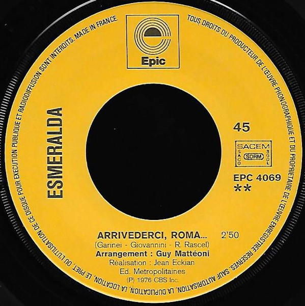 lataa albumi Esmeralda - Cuando Calienta El Sol Arrivederci Roma