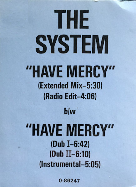 last ned album The System - Have Mercy