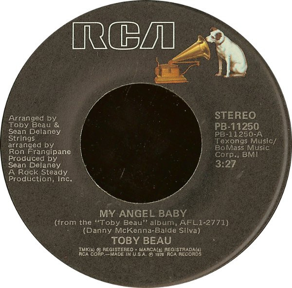 Toby Beau – My Angel Baby / California (1978, Vinyl) - Discogs