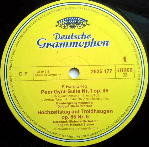last ned album Edvard Grieg - Peer Gynt Suiten Nr1 2
