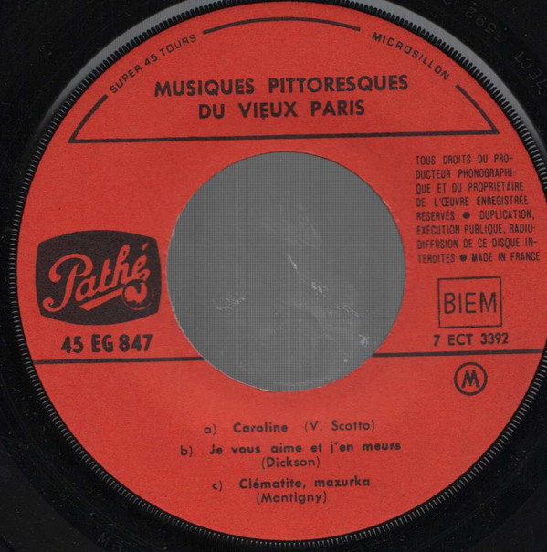 ladda ner album Unknown Artist - Musiques Pittoresques Du Vieux Paris