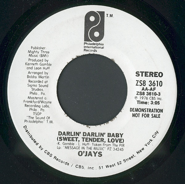 O'Jays – Darlin' Darlin' Baby (Sweet