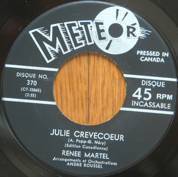 descargar álbum Renée Martel - Julie Crève Coeur Le Folklore Américain