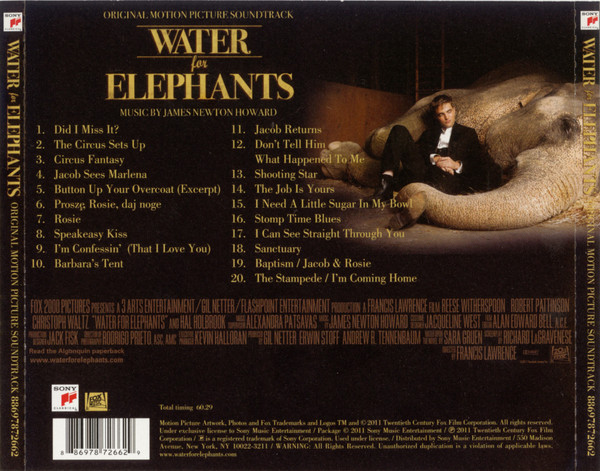 last ned album James Newton Howard - Water For Elephants Original Motion Picture Soundtrack