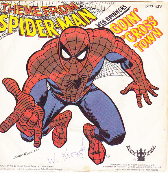 Web Spinners – Theme From Spider-Man (1972, Vinyl) - Discogs