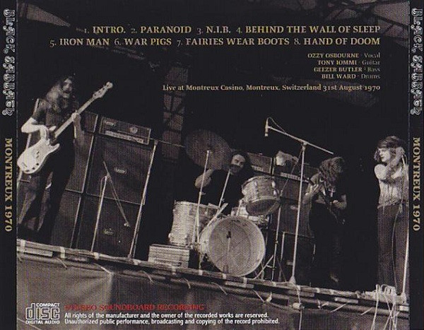 Black Sabbath - Montreux 1970 | Releases | Discogs