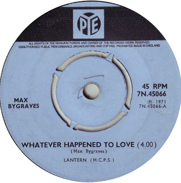 Album herunterladen Max Bygraves - Whatever Happened To Love
