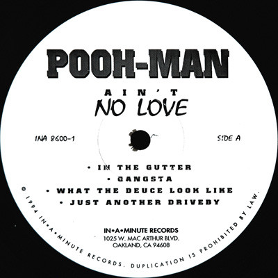 Pooh-Man – Ain't No Love (1994, Vinyl) - Discogs