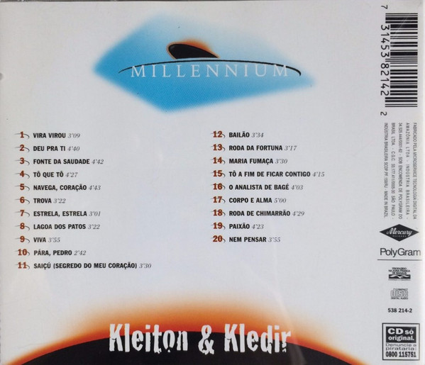 lataa albumi Kleiton & Kledir - Millennium 20 Músicas Do Século XX