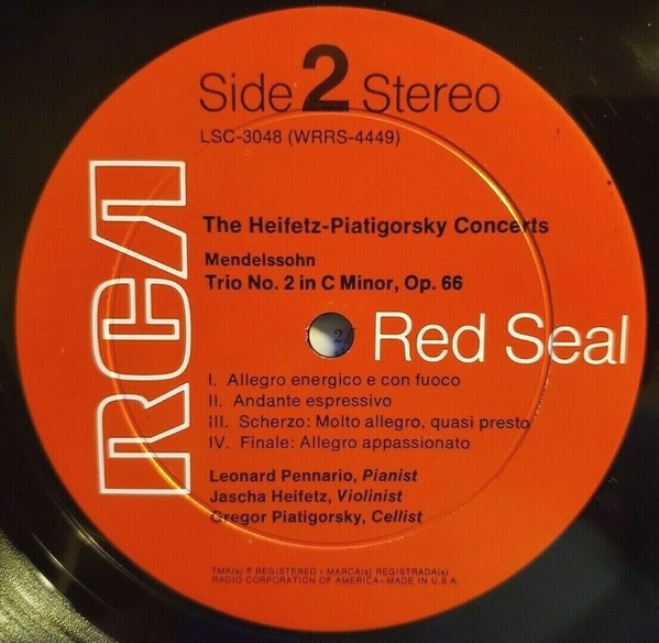 RCA Red Seal USRSS1 Labels