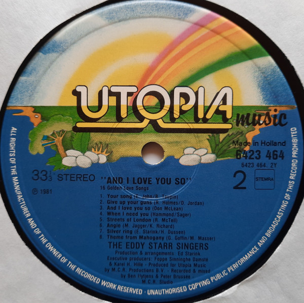 télécharger l'album The Eddy Starr Singers - And I Love You So