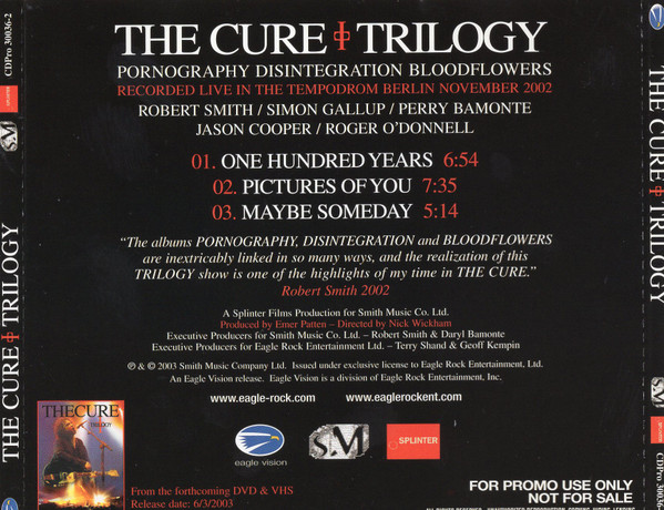 lataa albumi The Cure - Trilogy 3 Track Audio Sampler From The Forthcoming DVD
