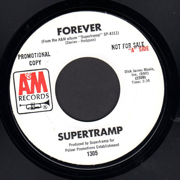 Supertramp – Forever / Your Poppa Don't Mind (1971, Vinyl) - Discogs
