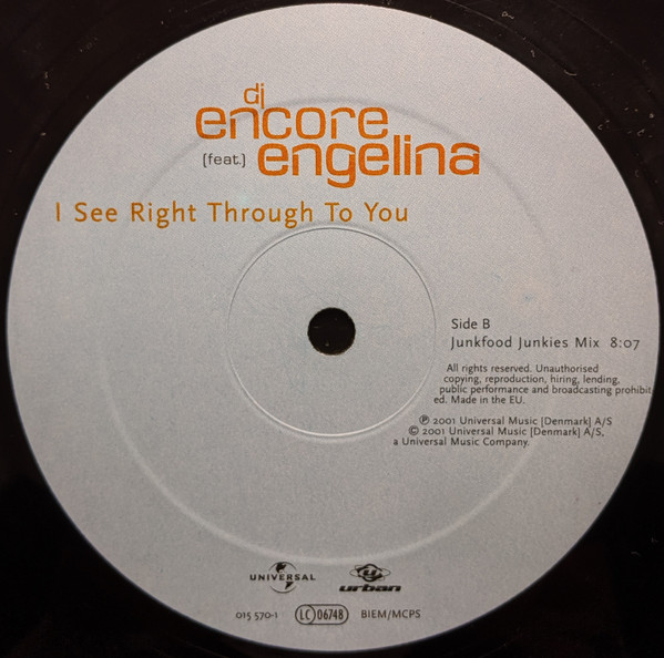 baixar álbum DJ Encore Featuring Engelina - I See Right Through To You