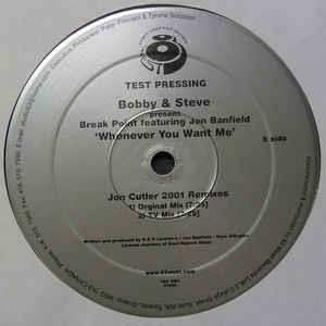 last ned album Bobby & Steve Present Break Point Featuring Jon Banfield - Whenever You Want Me Todd Gardner 2001 Remixes