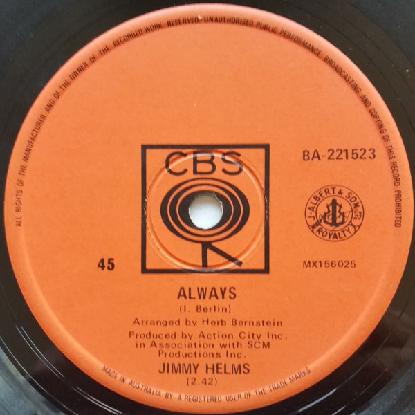télécharger l'album Jimmy Helms - Always If It Was Me