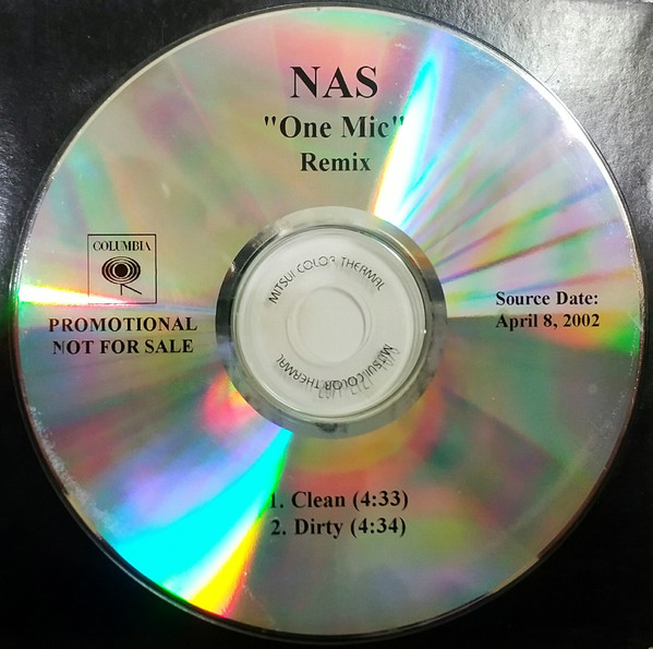 Nas – One Mic (Remix) (2002, CDr) - Discogs