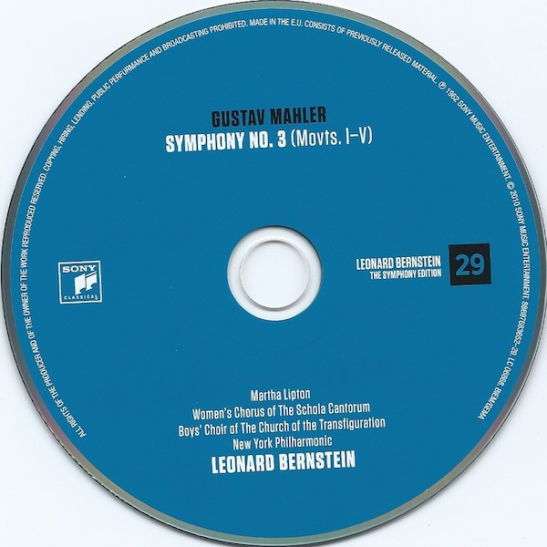 descargar álbum Download Gustav Mahler New York Philharmonic, Leonard Bernstein - Symphony No 3 Movements I V album