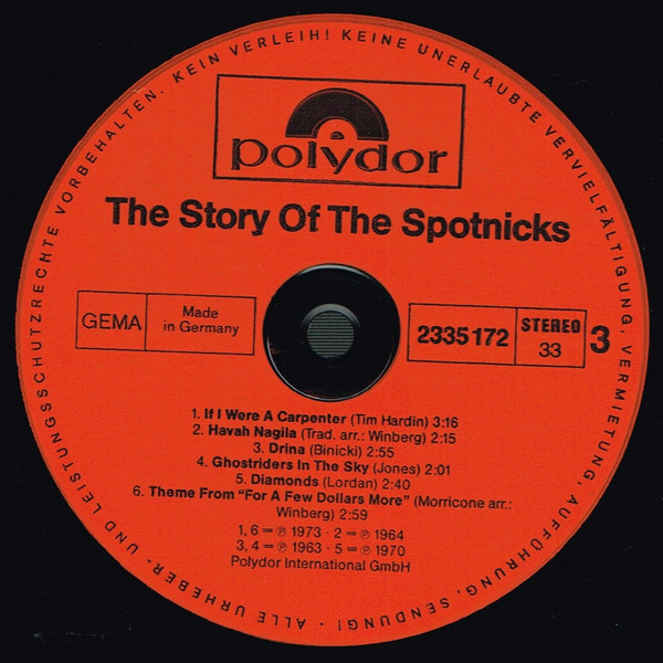 télécharger l'album The Spotnicks - The Story Of The Spotnicks