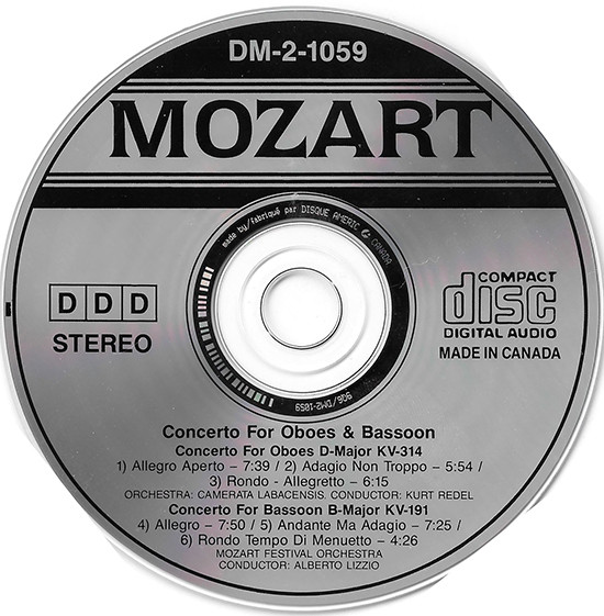 descargar álbum Wolfgang Amadeus Mozart Camerata Labacensis Mozart Festival Orchestra - Concerto For Oboes Bassoon