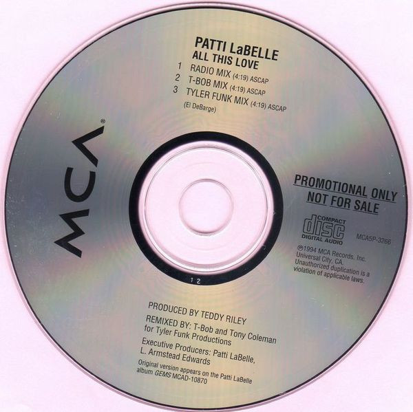 Patti Labelle - All This Love | Releases | Discogs