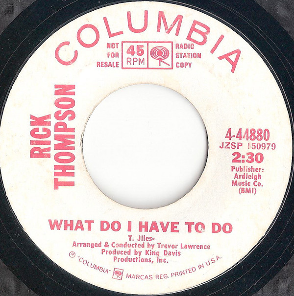 baixar álbum Rick Thompson - We All Make Mistakes Sometimes What Do I Have To Do