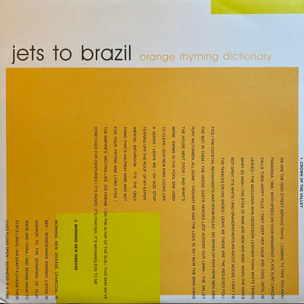 Jets To Brazil Orange Rhyming Dictionary Logo T-Shirt customized t