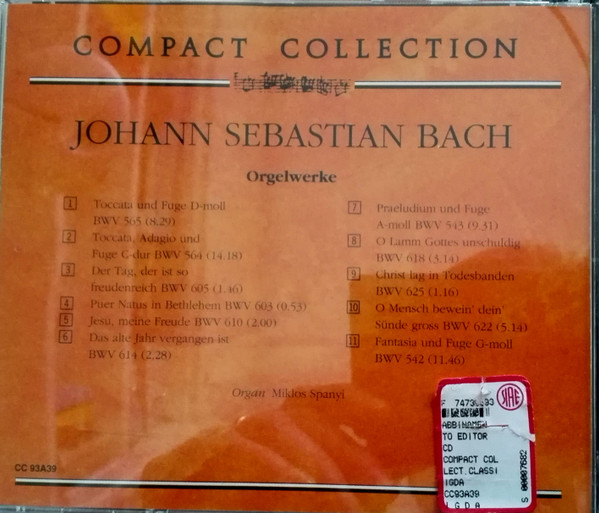 baixar álbum Bach - I Capolavori Musiche Per Organo