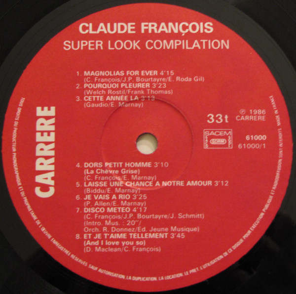 télécharger l'album Claude François - Super Look Compilation