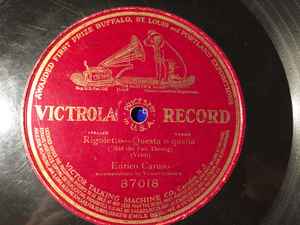 Enrico Caruso Rigoletto Questa O Quella 1911 Shellac Discogs