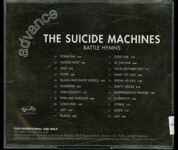 The Suicide Machines - Battle Hymns | Releases | Discogs