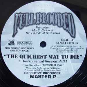 Full Blooded - The Quickest Way To Die album cover