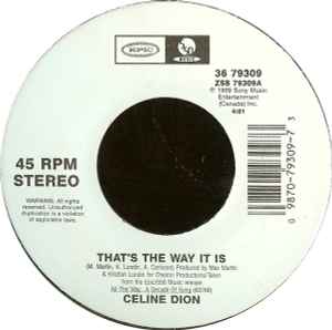 That's The Way It Is - Celine Dion