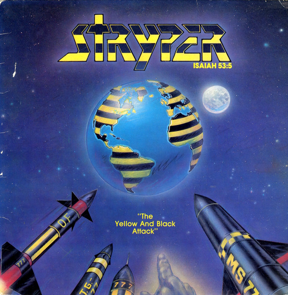 Stryper – The Yellow And Black Attack (1984, Yellow Vinyl