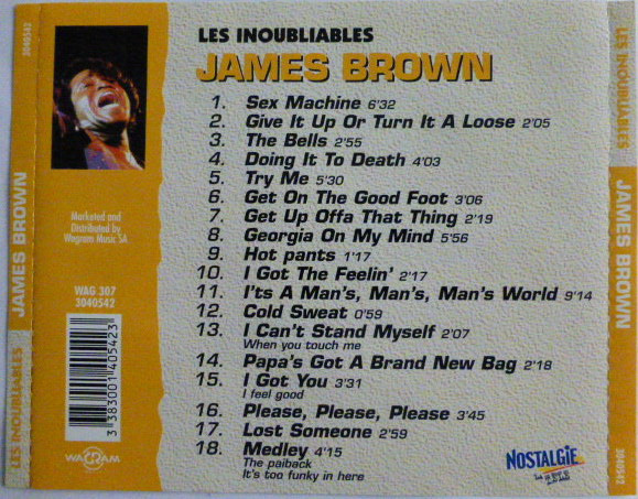last ned album James Brown - Les inoubliables