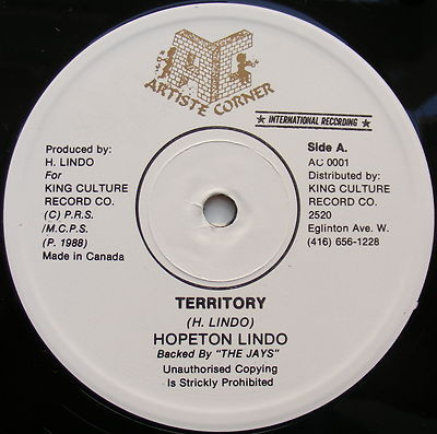 Hopeton Lindo - Territory / Undertaker CB112