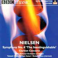 Carl Nielsen - Symphony No. 4 'The Inextinguishable'; Clarinet Concerto album cover
