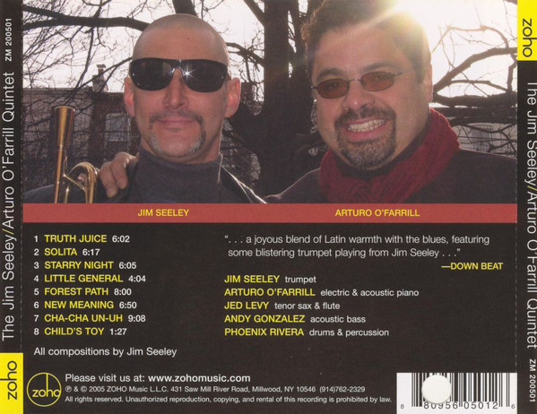 last ned album Jim Seeley, Arturo O'Farrill - The Jim Seeley Arturo OFarrill Quintet