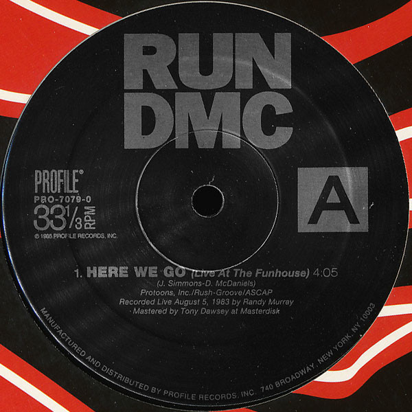 Run DMC – Here We Go (Live At The Funhouse) (1995, Vinyl) - Discogs