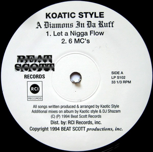 Kaotic Style – A Diamond In Da Ruff (1994, Vinyl) - Discogs