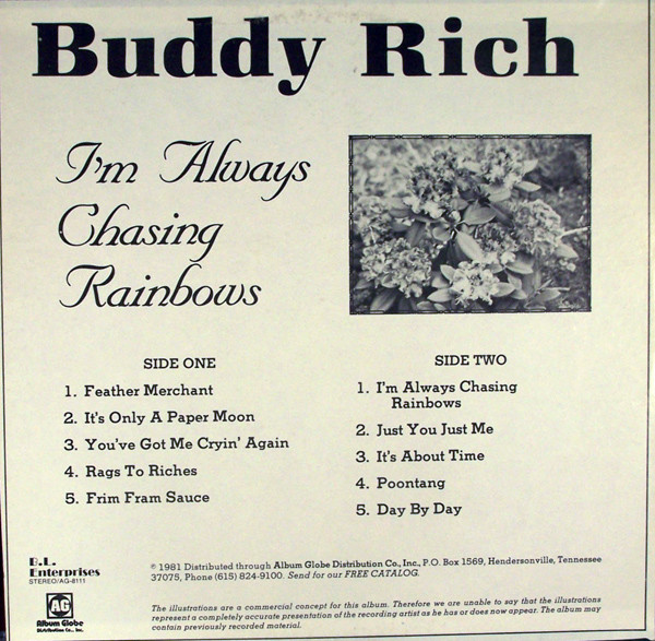 ladda ner album Buddy Rich - Im Always Chasing Rainbows